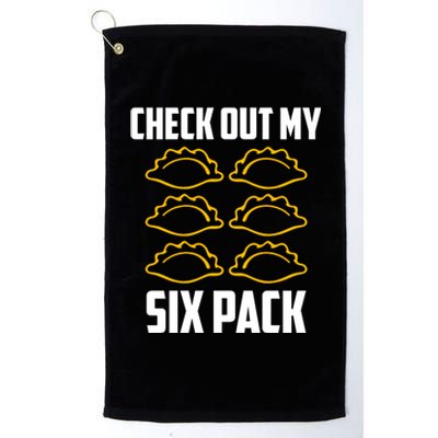 Pierogi 6 Pack Poland Culture For Polish Dumpling Chef Funny Gift Platinum Collection Golf Towel