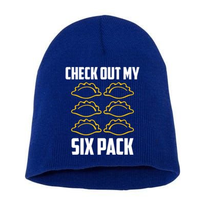 Pierogi 6 Pack Poland Culture For Polish Dumpling Chef Funny Gift Short Acrylic Beanie