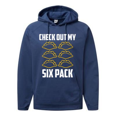 Pierogi 6 Pack Poland Culture For Polish Dumpling Chef Funny Gift Performance Fleece Hoodie