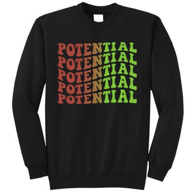 Potential 70s Christmas Inspirational Sweatshirt