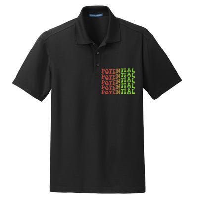 Potential 70s Christmas Inspirational Dry Zone Grid Polo