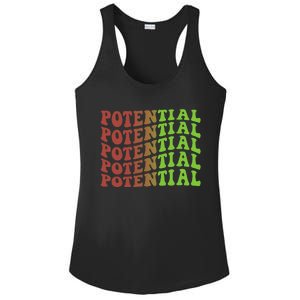 Potential 70s Christmas Inspirational Ladies PosiCharge Competitor Racerback Tank