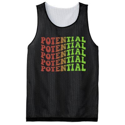 Potential 70s Christmas Inspirational Mesh Reversible Basketball Jersey Tank