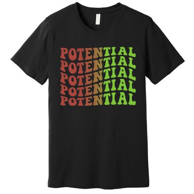 Potential 70s Christmas Inspirational Premium T-Shirt