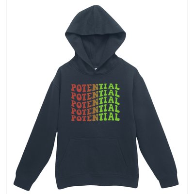 Potential 70s Christmas Inspirational Urban Pullover Hoodie