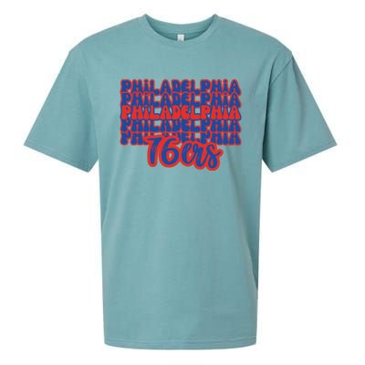 Philadelphia 76ers Game Day Basketball Sueded Cloud Jersey T-Shirt