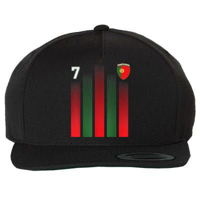 Portugal 7 Soocer Jersey Portugal Football Fan Soccer Wool Snapback Cap