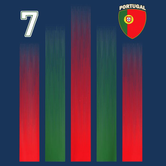 Portugal 7 Soocer Jersey Portugal Football Fan Soccer Cooling Performance Crew T-Shirt