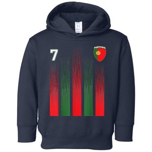 Portugal 7 Soocer Jersey Portugal Football Fan Soccer Toddler Hoodie