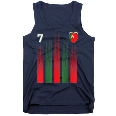 Portugal 7 Soocer Jersey Portugal Football Fan Soccer Tank Top