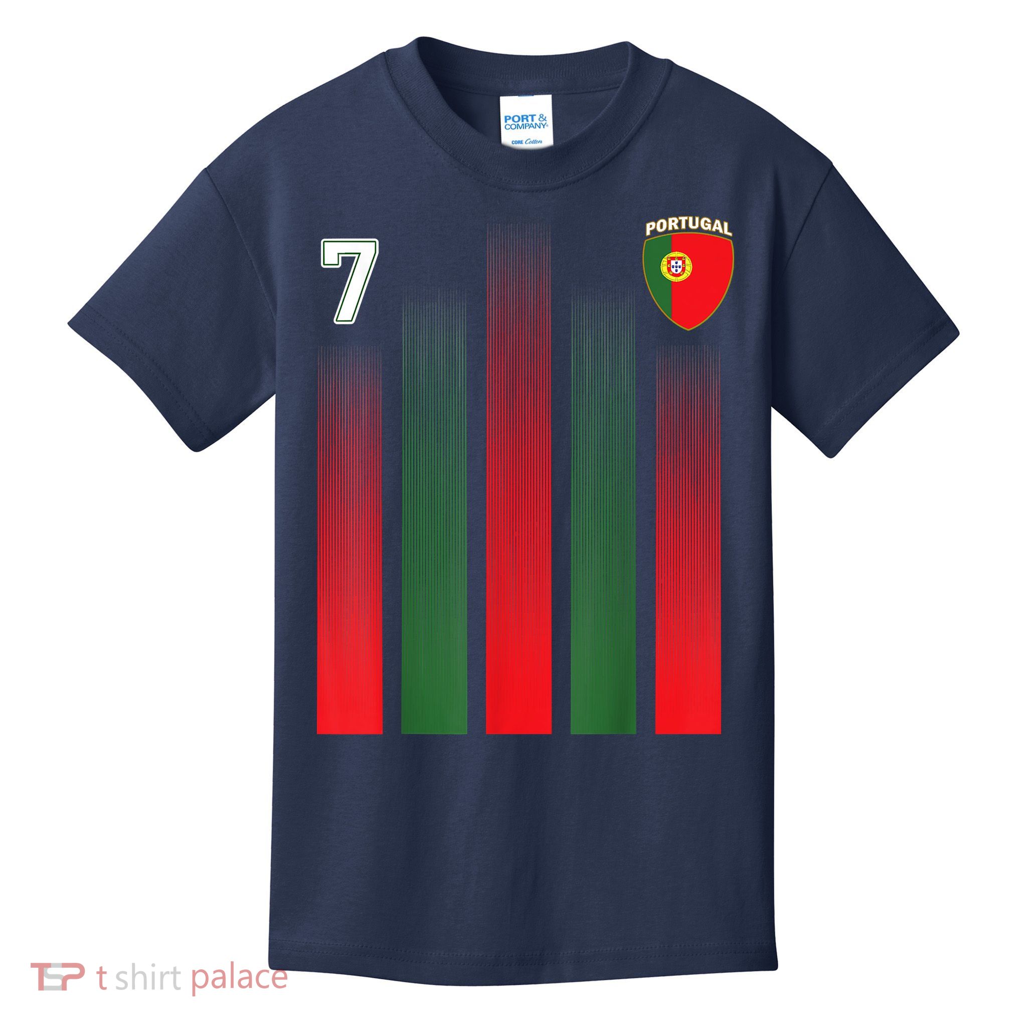 Portugal 7 Soocer Jersey Portugal Football Fan Soccer Kids T-Shirt