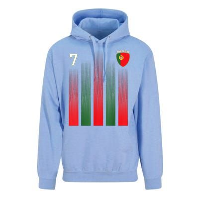 Portugal 7 Soocer Jersey Portugal Football Fan Soccer Unisex Surf Hoodie