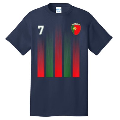 Portugal 7 Soocer Jersey Portugal Football Fan Socce Tall T-Shirt