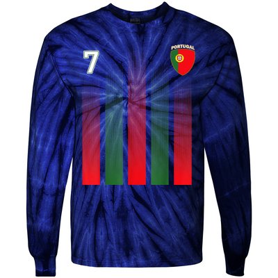 Portugal 7 Soocer Jersey Portugal Football Fan Socce Tie-Dye Long Sleeve Shirt