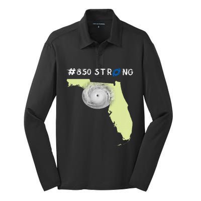 Premium 850 Strong Hurricane Florida Storm Silk Touch Performance Long Sleeve Polo