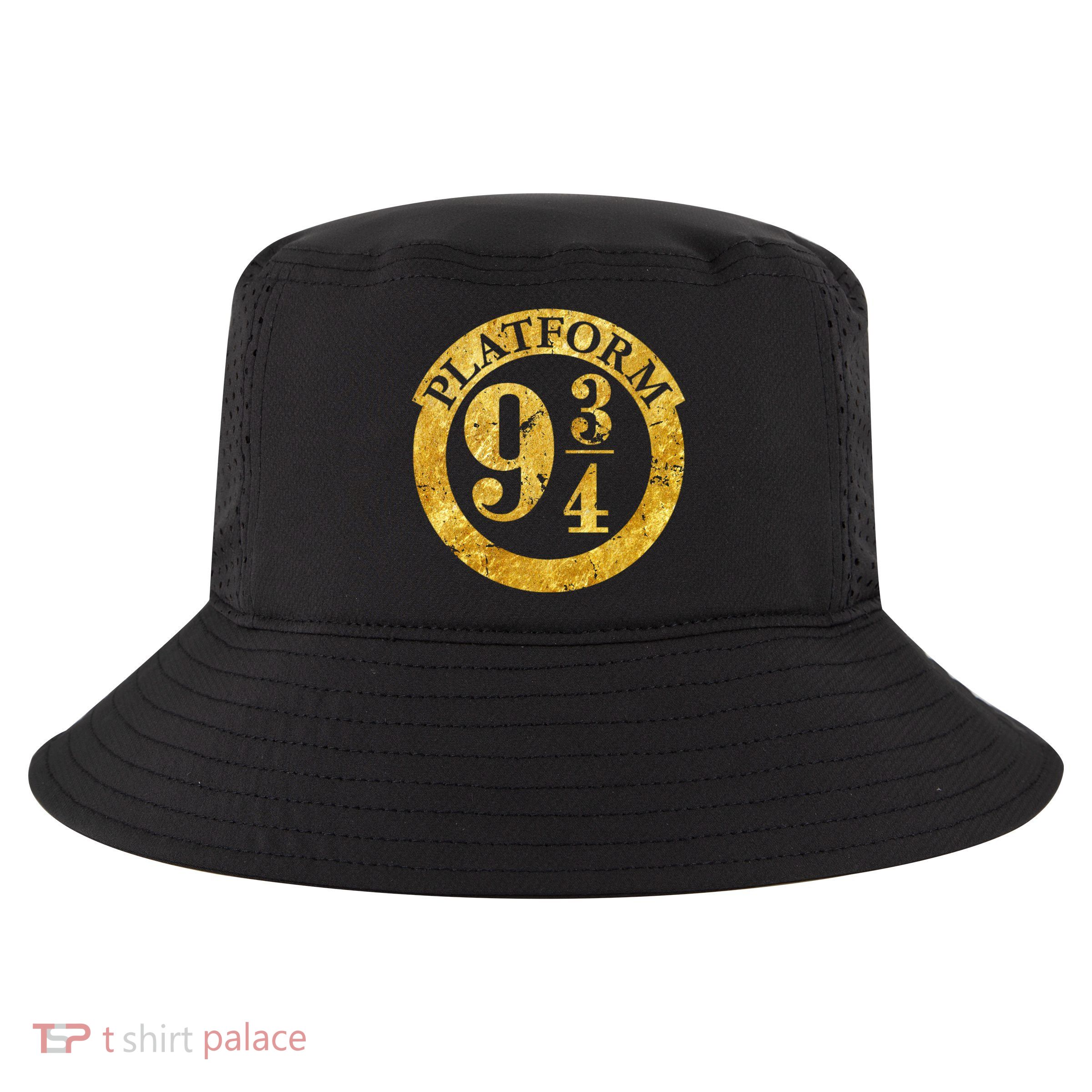 Platform 9 34 Golden Logo Cool Comfort Performance Bucket Hat