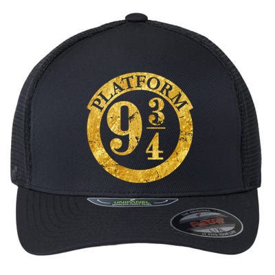Platform 9 34 Golden Logo Flexfit Unipanel Trucker Cap