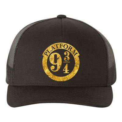 Platform 9 34 Golden Logo Yupoong Adult 5-Panel Trucker Hat