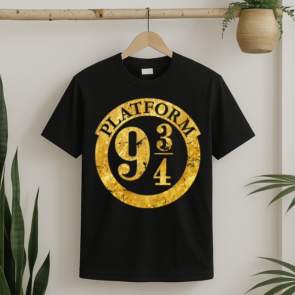 Platform 9 34 Golden Logo T-Shirt