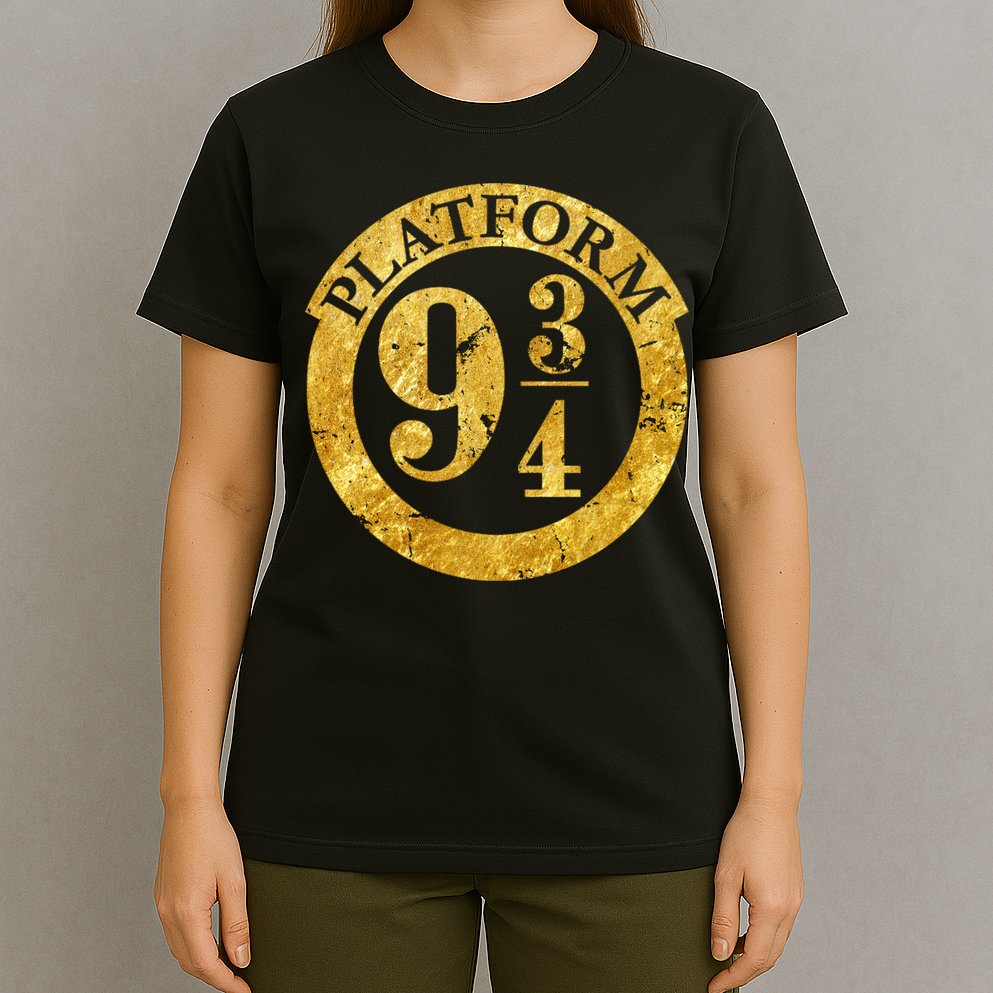 Platform 9 34 Golden Logo T-Shirt