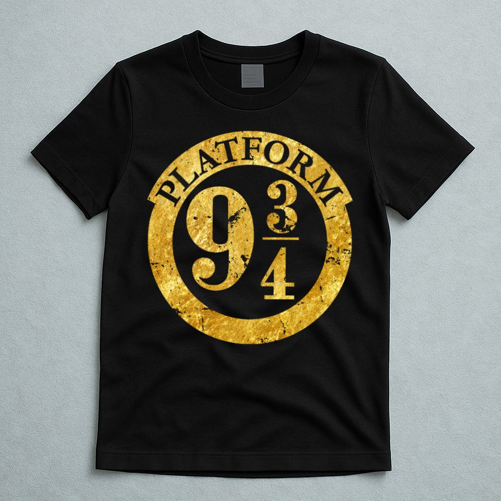 Platform 9 34 Golden Logo T-Shirt
