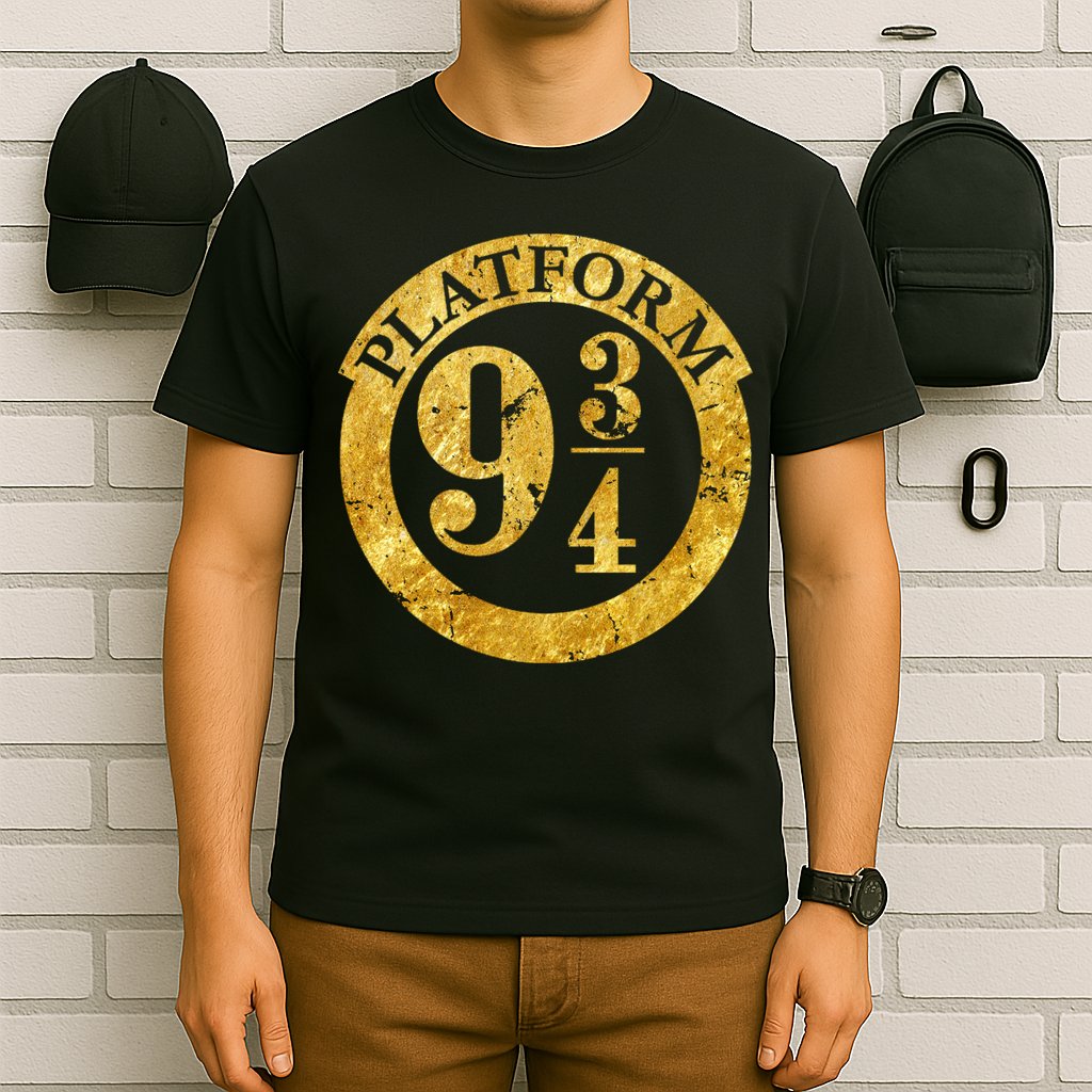 Platform 9 34 Golden Logo T-Shirt