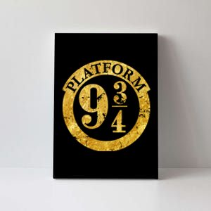 Platform 9 34 Golden Logo Canvas