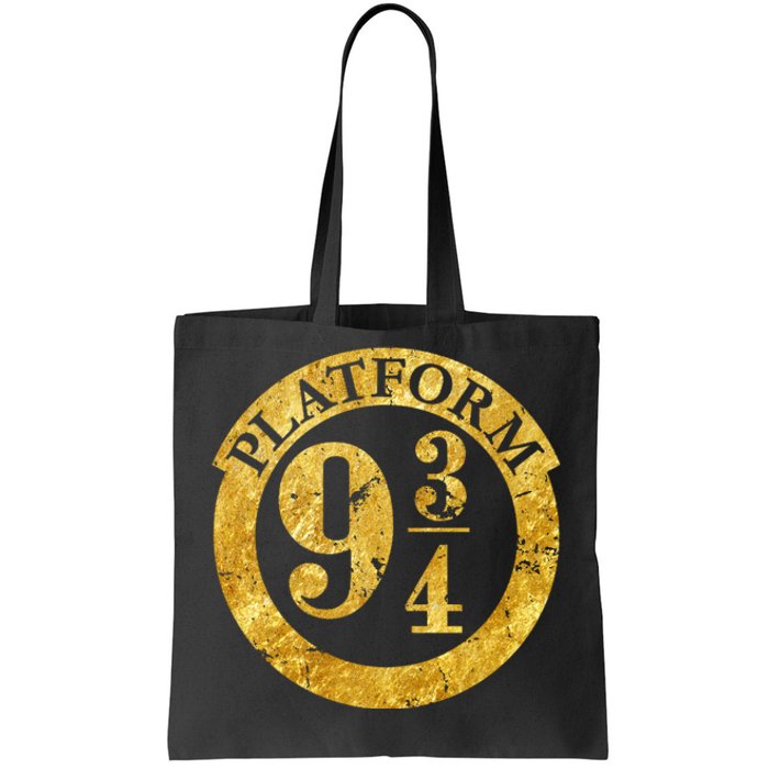 Platform 9 34 Golden Logo Tote Bag