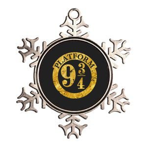 Platform 9 34 Golden Logo Metallic Star Ornament