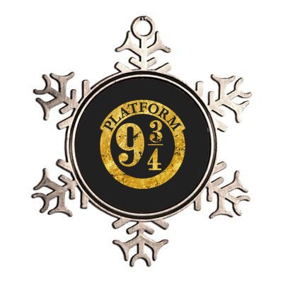 Platform 9 34 Golden Logo Metallic Star Ornament