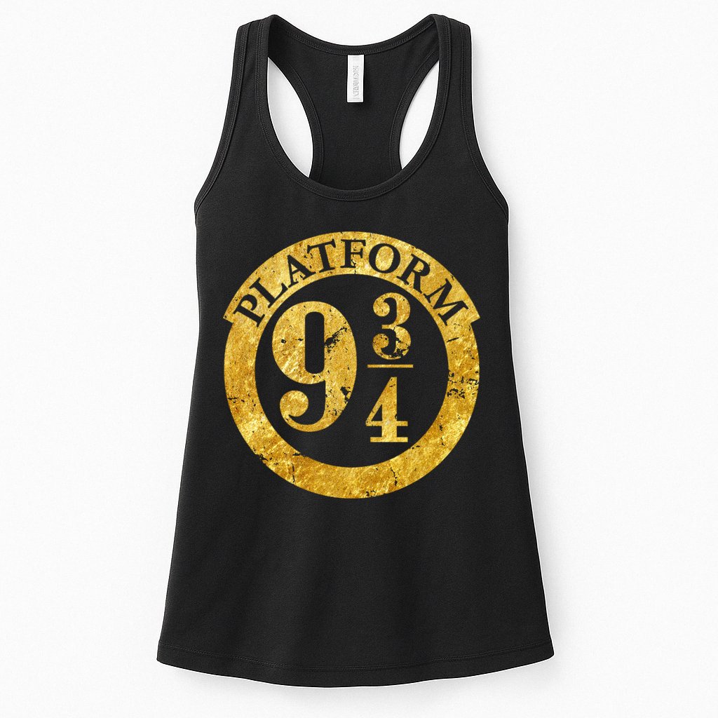 Platform 9 34 Golden Logo Womens Tank Top