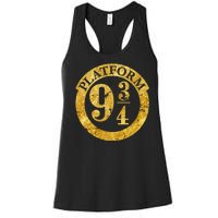 Platform 9 34 Golden Logo Women's Racerback Tank