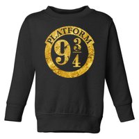 Platform 9 34 Golden Logo Toddler Sweatshirt