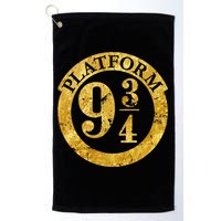 Platform 9 34 Golden Logo Golf Towel