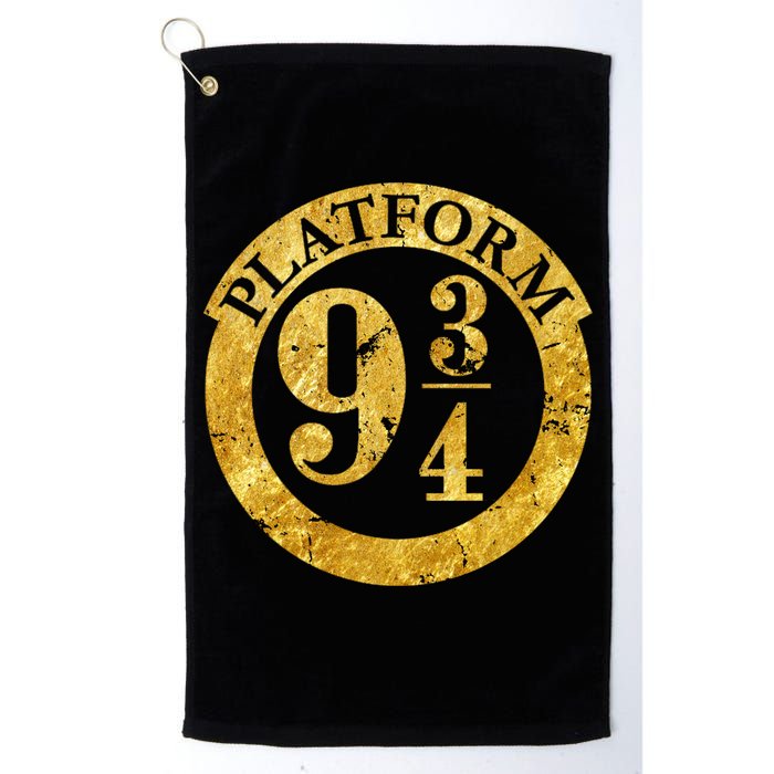 Platform 9 34 Golden Logo Golf Towel