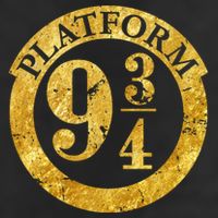 Platform 9 34 Golden Logo Golf Towel