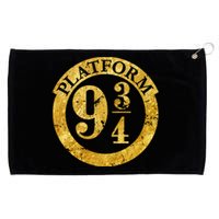 Platform 9 34 Golden Logo Grommeted Golf Towel