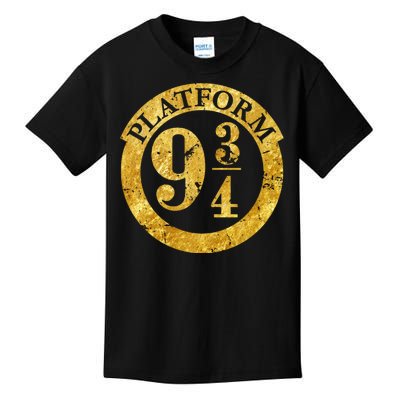 Platform 9 34 Golden Logo Kids T-Shirt