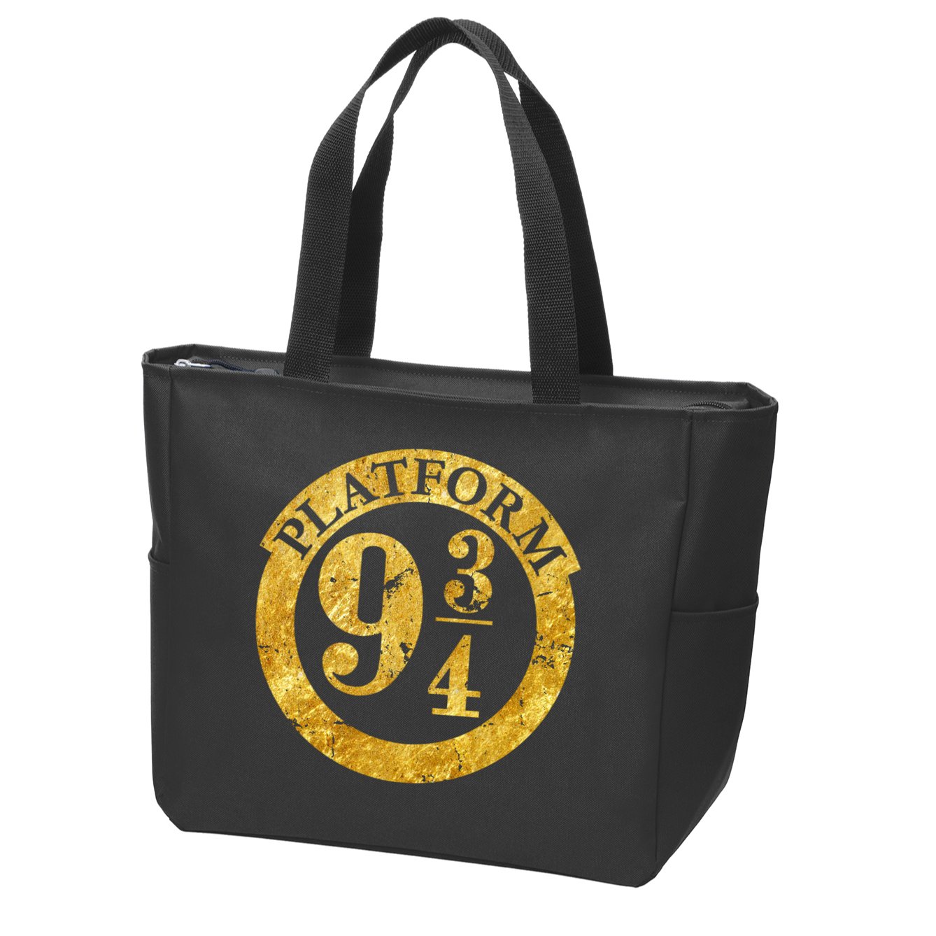 Platform 9 34 Golden Logo Zip Tote Bag