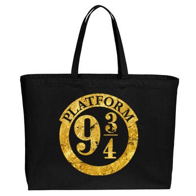 Platform 9 34 Golden Logo Cotton Canvas Jumbo Tote