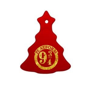 Platform 9 34 Golden Logo Ceramic Tree Ornament