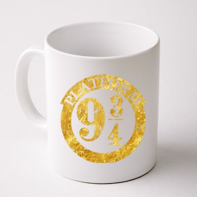 Platform 9 34 Golden Logo Coffee Mug