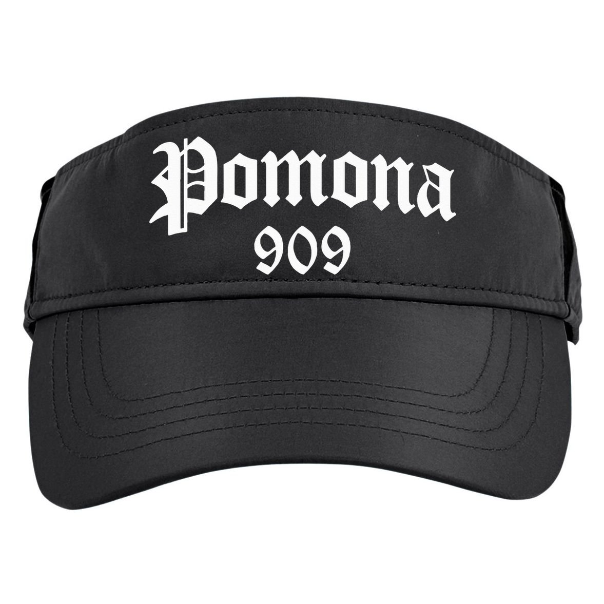 Pomona 909 Area Code Og Chicano Pride Mexican Tattoo Biker Adult Drive Performance Visor