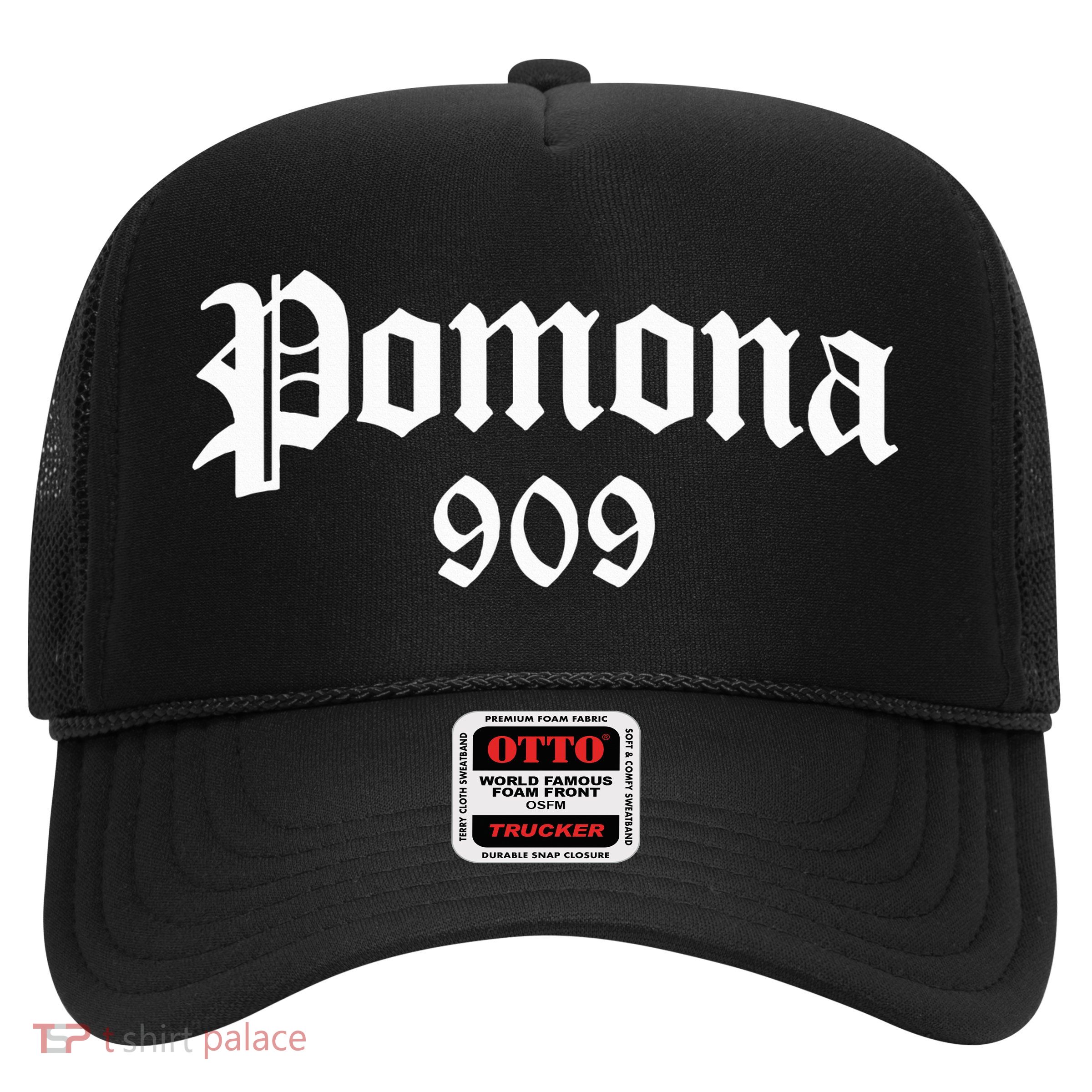 Pomona 909 Area Code Og Chicano Pride Mexican Tattoo Biker Trucker Hat