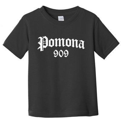 Pomona 909 Area Code Og Chicano Pride Mexican Tattoo Biker Toddler T-Shirt