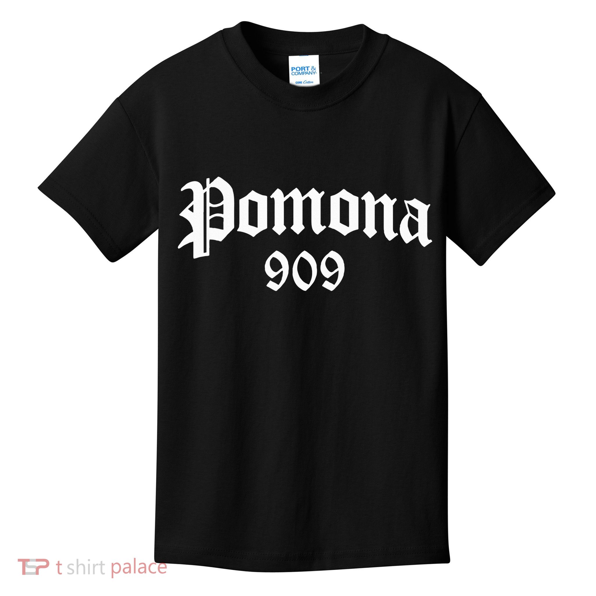 Pomona 909 Area Code Og Chicano Pride Mexican Tattoo Biker Kids T-Shirt