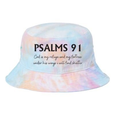 Psalms 91 Bible Verse Tie Dye Newport Bucket Hat