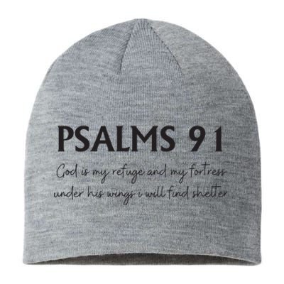 Psalms 91 Bible Verse Sustainable Beanie