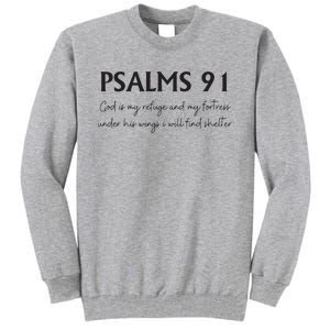 Psalms 91 Bible Verse Tall Sweatshirt