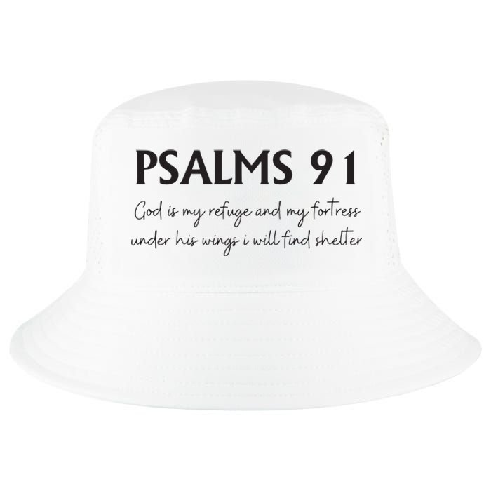 Psalms 91 Bible Verse Cool Comfort Performance Bucket Hat